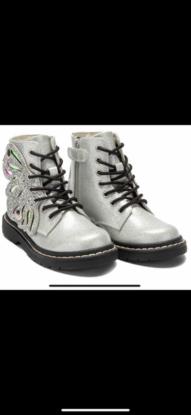 Lelli Kelly Angel Wings Silver Girls Boots