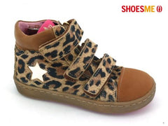 Shoesme Leopard Print Girls Velcro Boots