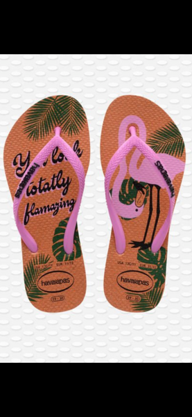 Kids Slim Flamingo Flip Flop