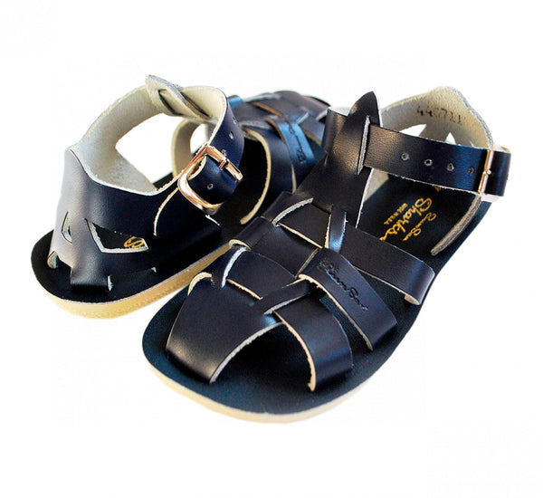 Salt-Water Shark Boys Navy Sandals