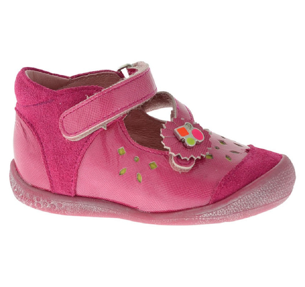 Babybotte Sitronele Bright Pink Patent Velcro Shoes