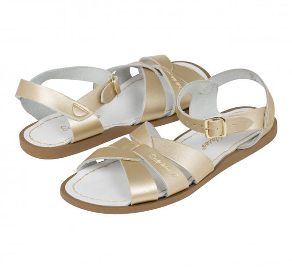 Salt-Water Original Gold Girls Sandals