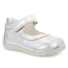 Geox B Kaytan Silver Velcro Shoes