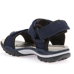 Geox J Borealis Navy Blue Sandals
