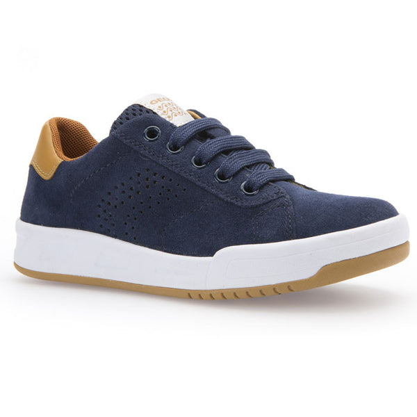 Geox J Rolk J620SD Navy Trainer Style Shoes