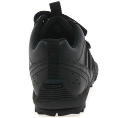 Geox J Savage Black Velcro School Shoes