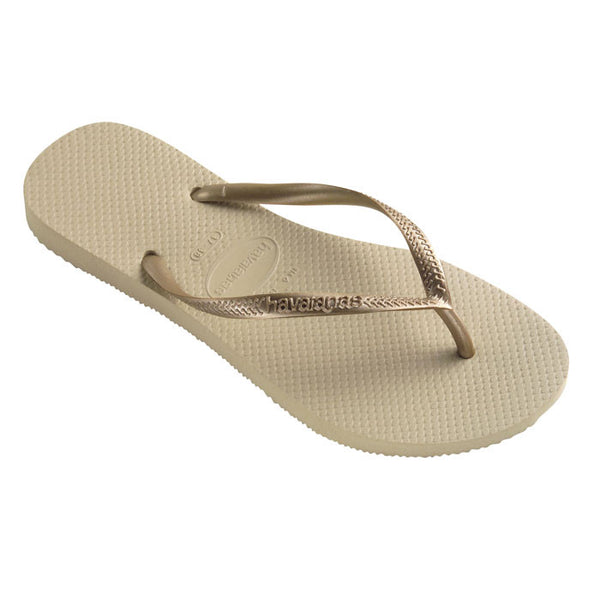 Havaianas Slim Gold Flip Flops