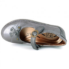 Noel Charly Pewter Patent Velcro Shoes
