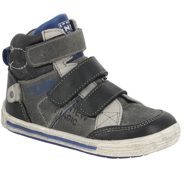 Noel Rony Grey & Blue Triple Velcro Boots
