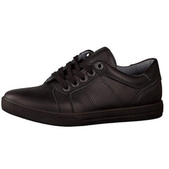 Ricosta Ray Black Lace School Shoes