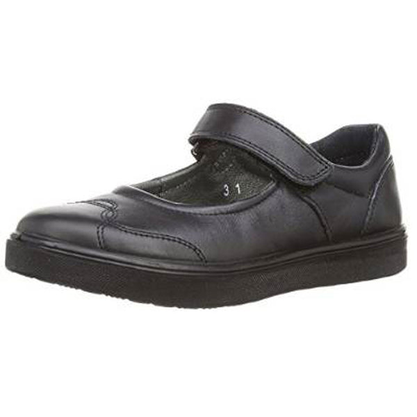 Ricosta Anthea Black Velcro School Shoes