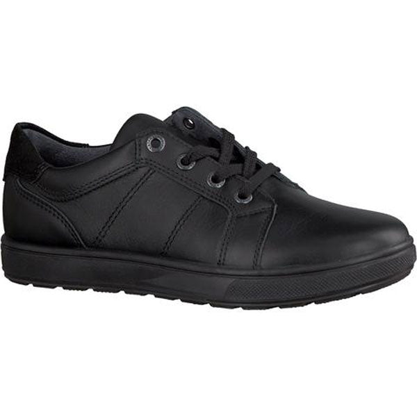 Ricosta Roy Black Lace School Shoes