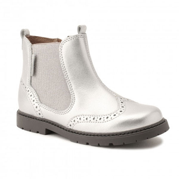 Start-rite Silver Chelsea Ankle Boots