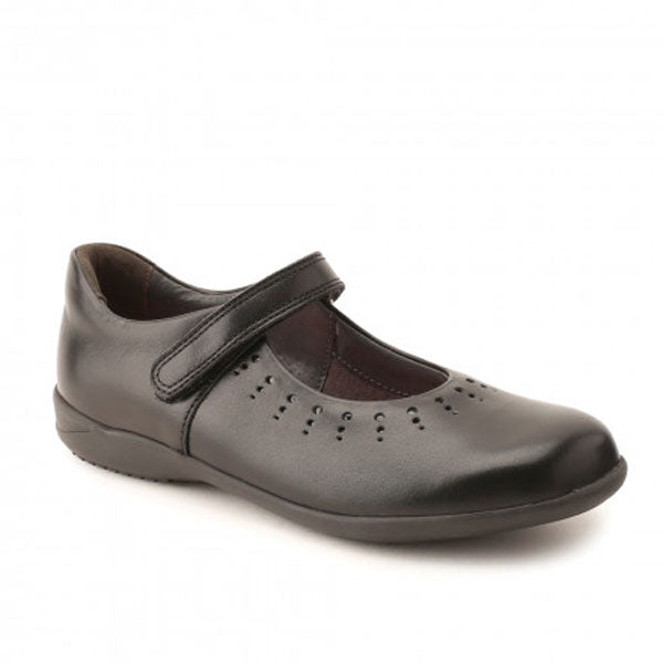 Start-rite Mary Jane Black Velcro School Shoes