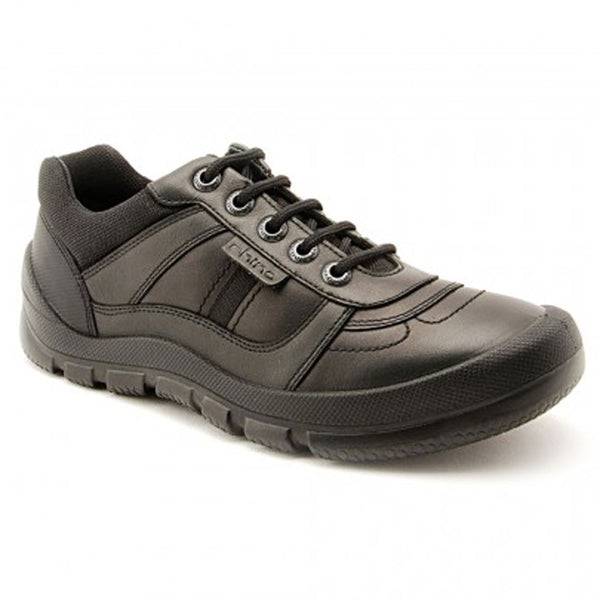 Start-rite Sherman Black Lace School Shoes