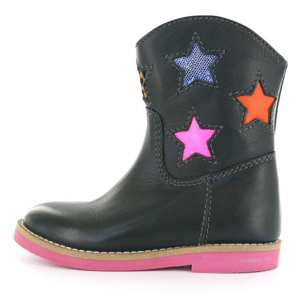 Shoesme Coloured Star Navy Blue Boots