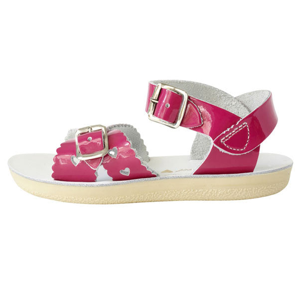 Salt-Water Sweetheart Pink Patent Sandals