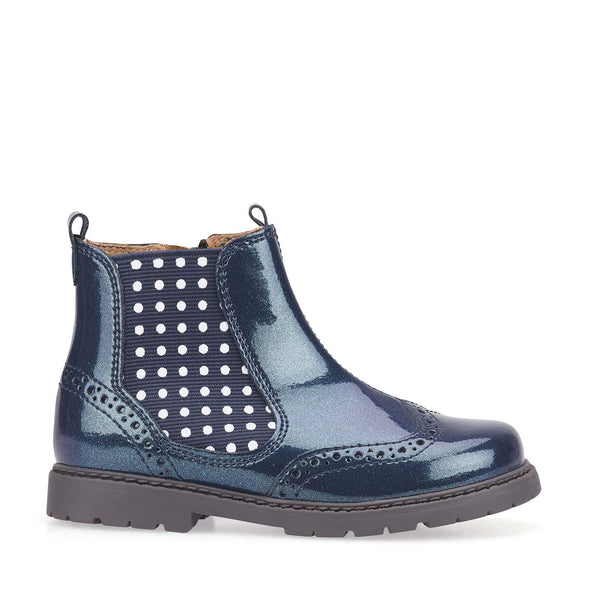 Startrite Navy Chelsea Girls Boots