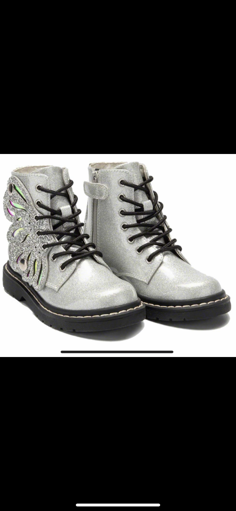Silver sales girls boots